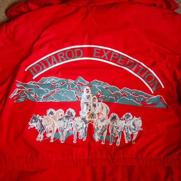 Vintage Red Iditarod Expedition sleddog coat, size Medium, British mist brand? - Picture 2 of 8